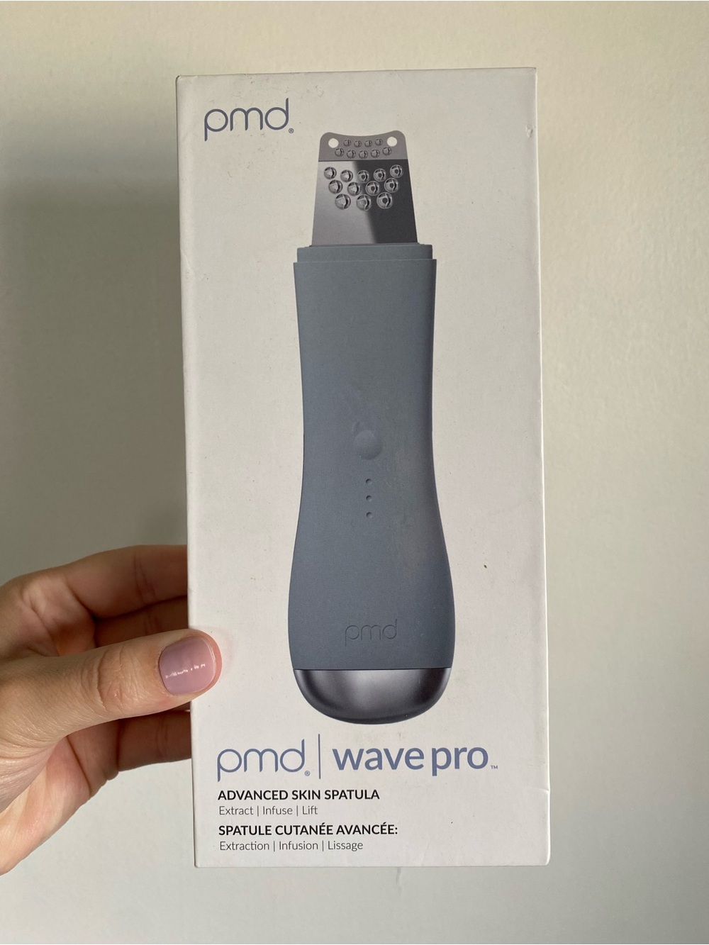 NWT PMD Wave Pro Advanced Skin Spatula in London Fog Grey